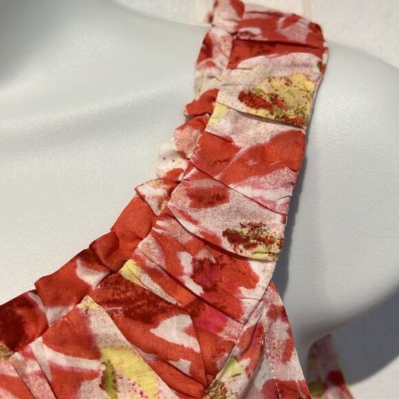 Loft Ann Taylor Sleeveless Floral Print Cotton Top Size LP - Picture 3 of 11